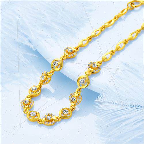 Gold bracelet female new wedding ladies 999 gold bracelet gi