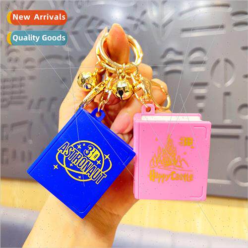 fantasy world magic book charm puzzle car small pendant key