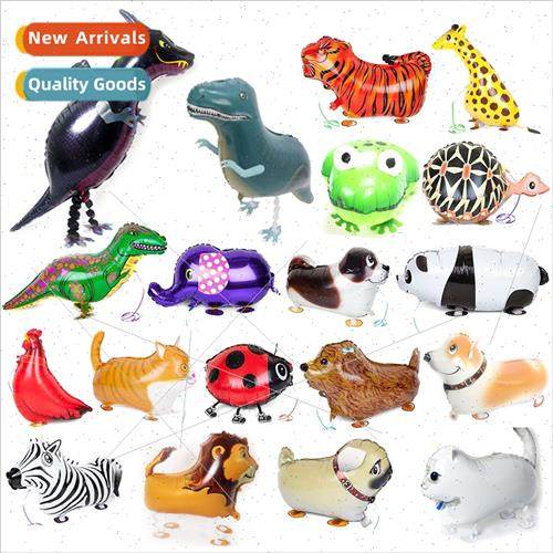 Walking Animal Foil Balloon Pet Dog Dinosaur Giraffe Walking