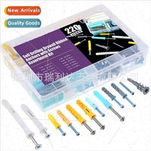 220pcs Expansion Screws Phillips Flat Head Tapping Screws Pl
