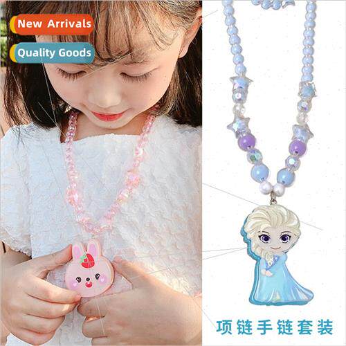 Children necklaces will glow girls Princess Elsa Frozen chil