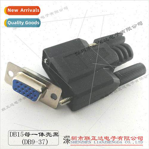 DB15 female wh shell VGA plug black shell DB15 double row sh
