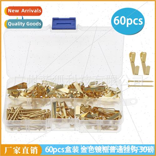 Picture Frame Hardware Accessories Hooks 30lbs 60pcs Boxed G