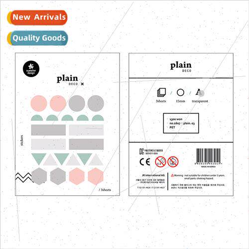 Korea Dots 1607 Key Marker Stickers WaterproPET Decoration 3