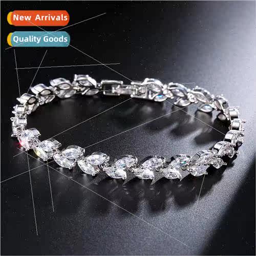 Europe simple bracelet female zircon crystal new bracelet ri