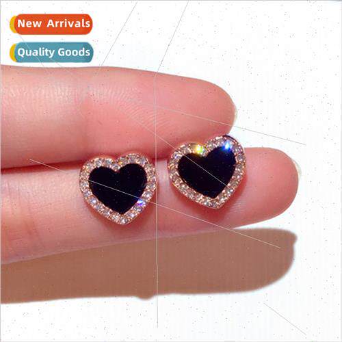 925 silver needle hundred wh love zircon earrings female 202