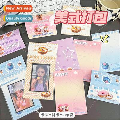 Out card small card ins cardboard packaging back card simple