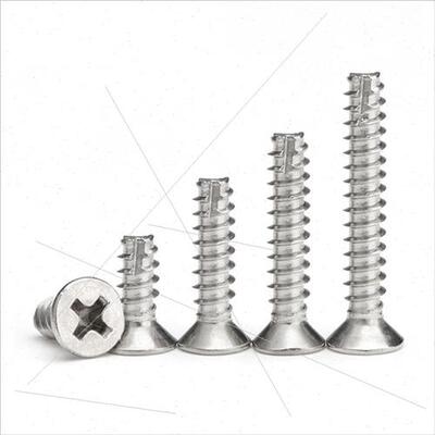 KT cross flat tail cut tail self-tapping screws 304GB846  pa