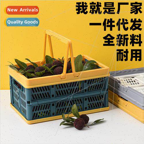 Carrying Basket Folding Storage Basket Food Snacks Picnic Po
