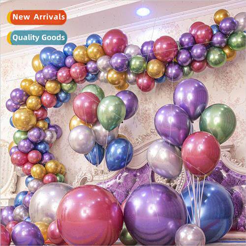 Shuaian 5 inch metallic color latex balloon opening wedding