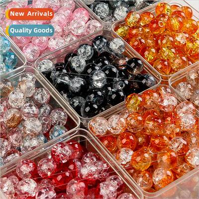 Stained glass imation pop crystal snowflake ice crack loose