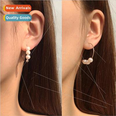 Europe circle earrings female fashion hundred Korea ins thre