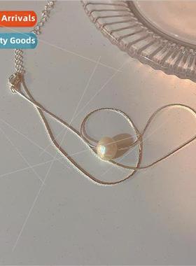 Pearl necklace Korea simple fashion small hundred wh collarb