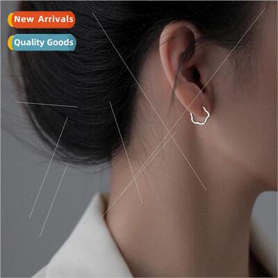 Flower earrings earrings glossy small flowers earrings buckl