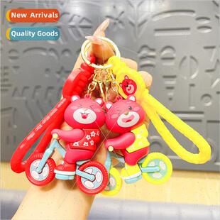 Cartoon bear doll bag doll pendant doll charm pvc soft rubbe