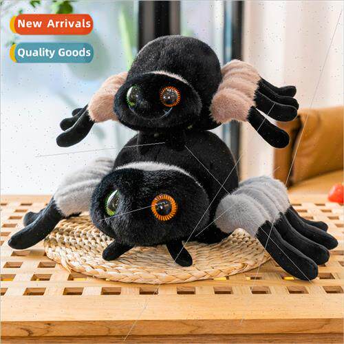 Spider plush toys doll black spider weird toys compulsion sp
