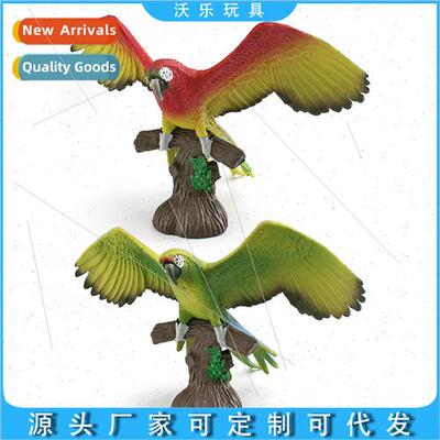 Flying Birds Parrot Model Decorative Ornament Macaw Wild For