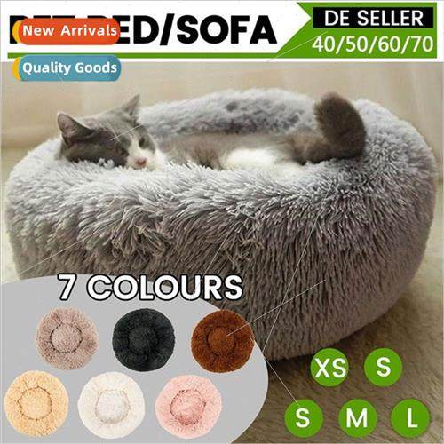 Plush Round Pet Kennel Cat/Dog MatSoft Plush Cat/Dog Sleepin
