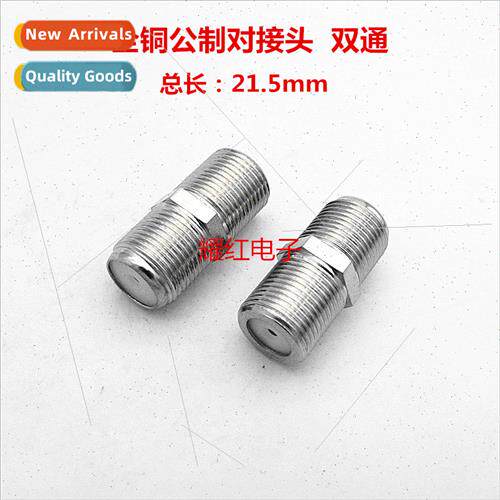 Copper metric F double-through terminal cable TV equipment p