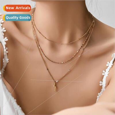 Europe Hundred Necklace Minimalist Multi-layer Stacking ghtn