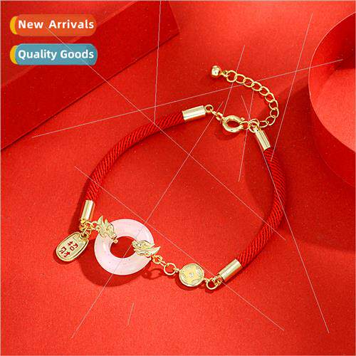 New Chinese Zodiac peace button bracelet female tune auspici