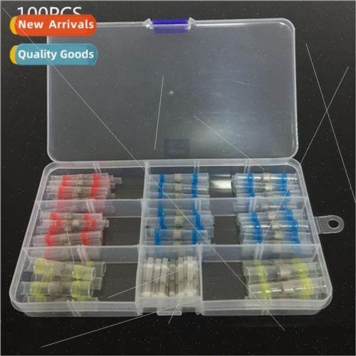 100pcs Heat Shrinkable WaterproSolder Ring Boxed Terminals