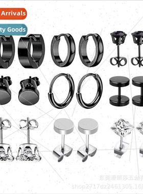 Korea zirconia tanium steel female earrings earrings fashion