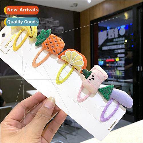 Korea children hair accessories cute cloth hair card baby he