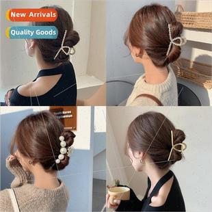 Korealarge shark clip hair card ponytail hair ornaments plat