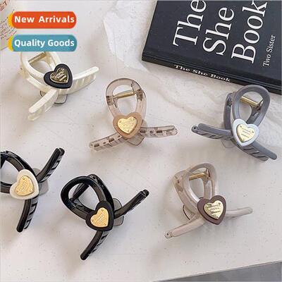 ins simple letters shark clip sweet cool plate hair clips ha