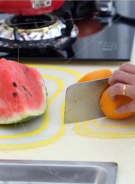 Frosted transparent classification cutting board rolling boa