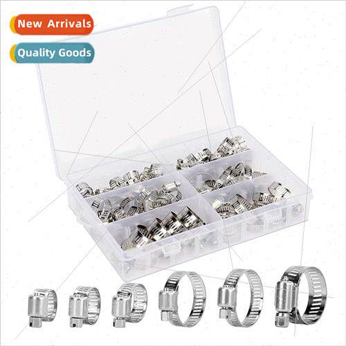 65PCS Boxed Stainless Steel Adjustable Hose Clamps Gear Amer