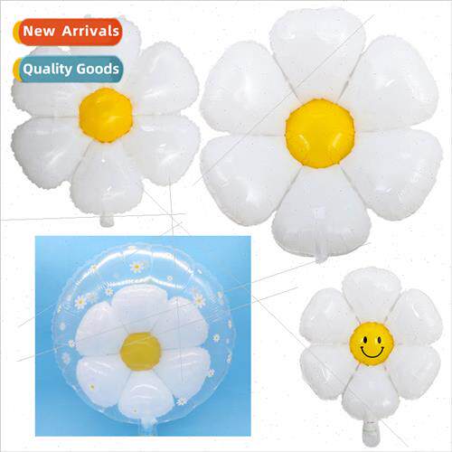 Korea daisy aluminum film balloon whe smiley chrysanthemum a