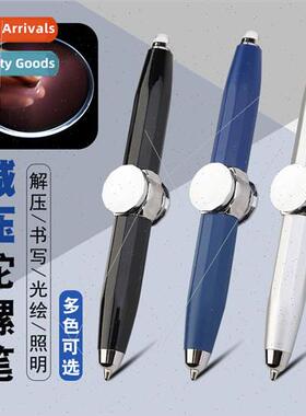 Finger gyro rotating pen metal fingertip gyro pen luminous b