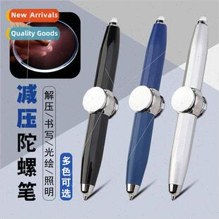 Finger gyro rotating pen metal fingertip gyro pen luminous b