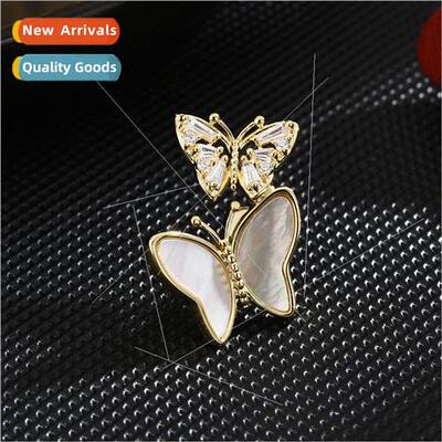 Korea Shell Butterfly Pricked Horse Needle Women Animal Lape