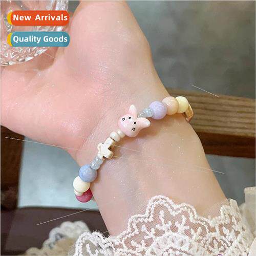 Macaron Colorful Kids Cat Cream Color Bracelet Women Cute Sw