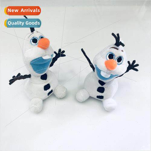 Ice Snowman pendant cartoon keychain plush toy doll Birthday