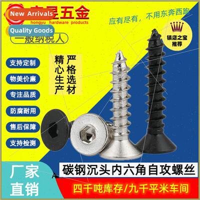 hexagon socket head tapping screws Black nickel plated tappi