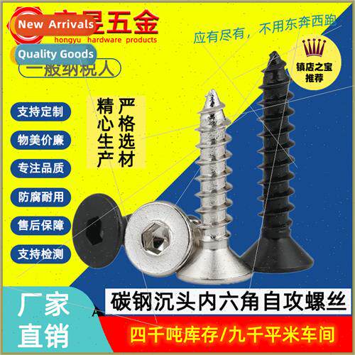 hexagon socket head tapping screws Black nickel plated tappi