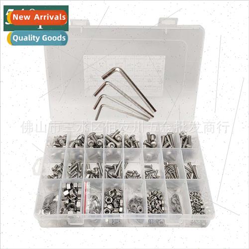 Machine Screws 540pcs/box 304 M3/4/5/6 Screws Nuts Washers S