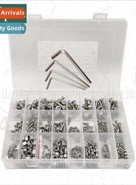 Machine Screws 540pcs/box 304 M3/4/5/6 Screws Nuts Washers S