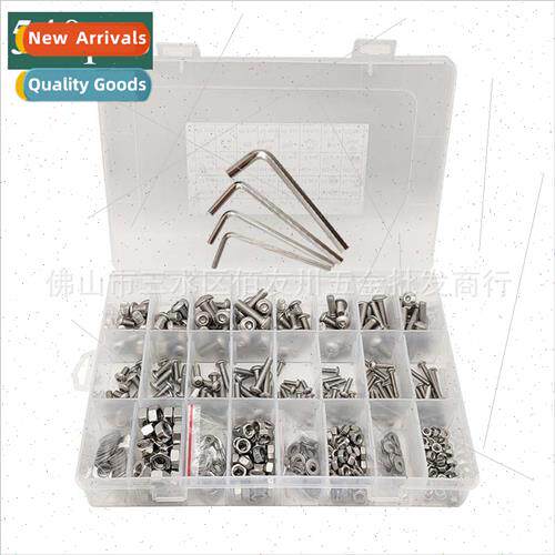 Machine Screws 540pcs/box 304 M3/4/5/6 Screws Nuts Washers S