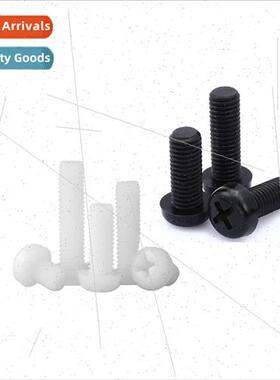 Black Whe Nylon Phillips Round Head Machine Screws PM Philli