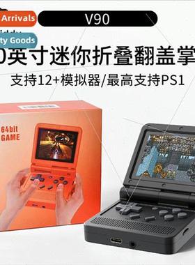 V90 game console handheld mini handheld flip PS open source