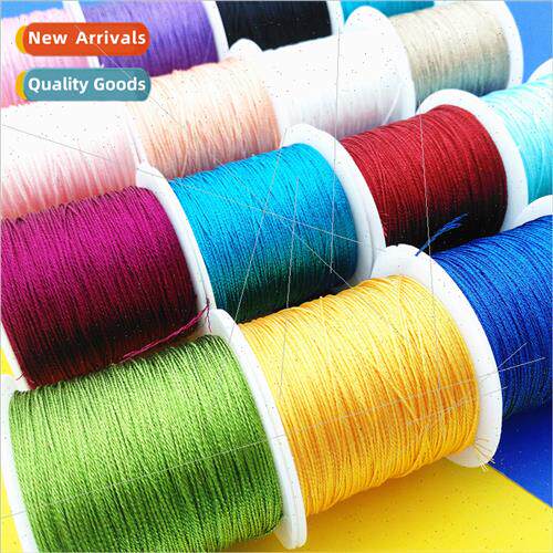 Gold silver color silk thread small roll diy silk thread win