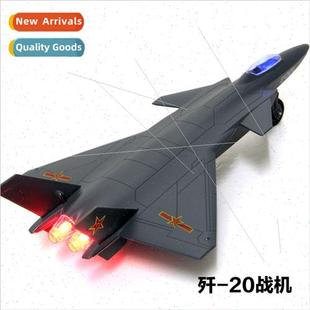 Alloy simulation J-20 stealth fighter model toy aircraft mil