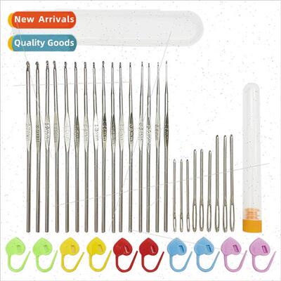 0.5-2.7mm Metal Crochet Hook HKnting Tools Lace ngle Head Cr