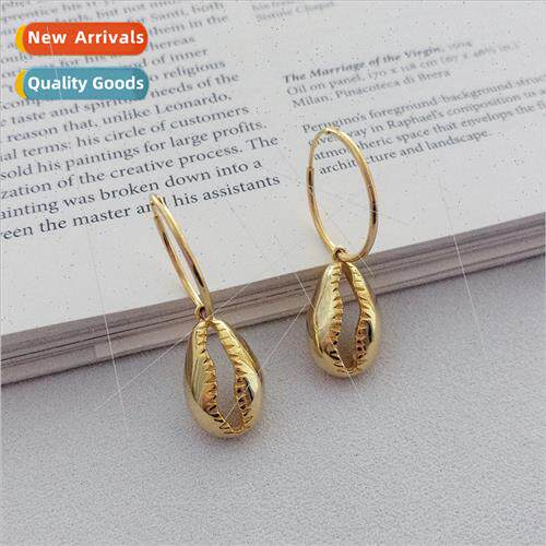s925 silver jewelry Europe shell earrings female circle earr
