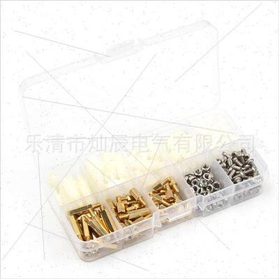 360pcs boxed M3 black whe nylon hex single pass stud set M3